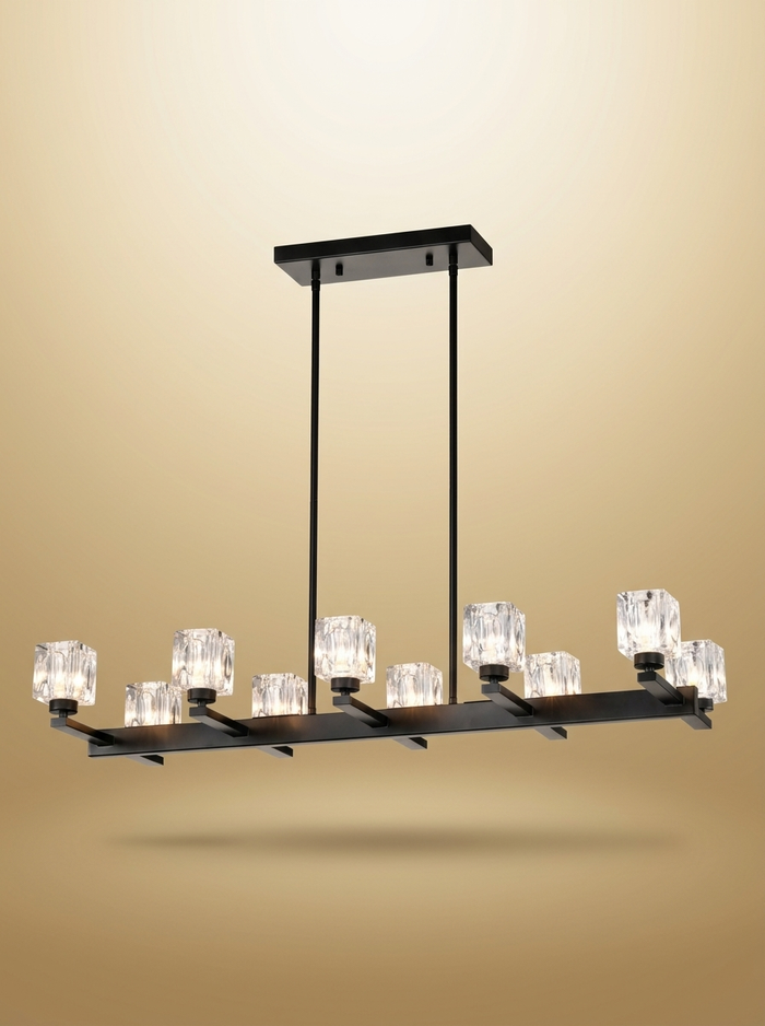 Crystal Chandelier gold-sand background