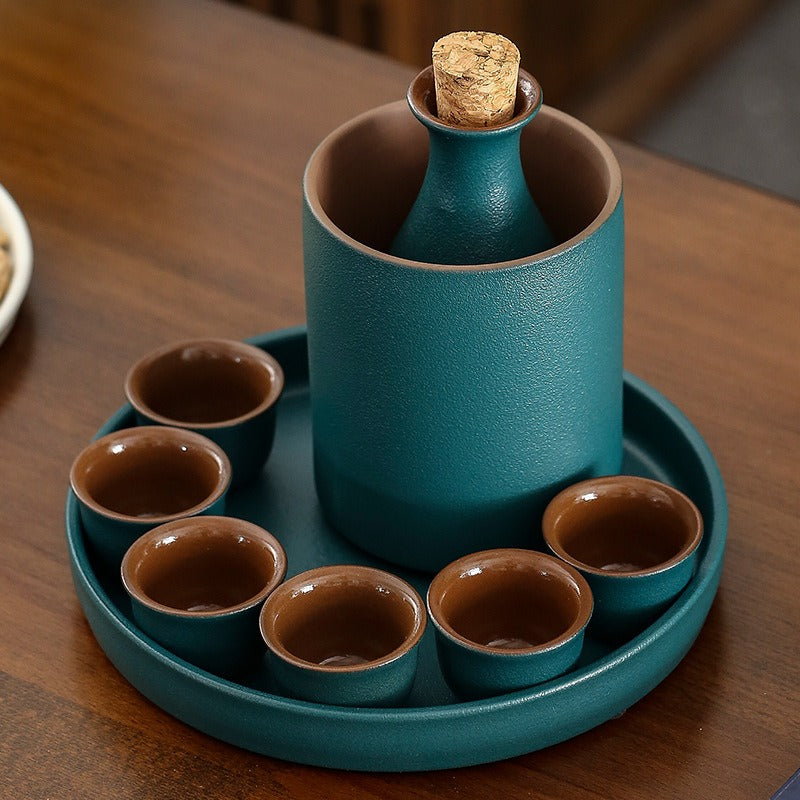 Porcelain Wine Warmer Set with Gift Box