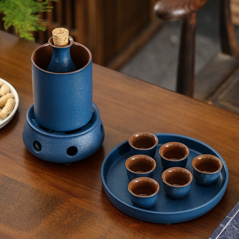 Porcelain Wine Warmer Set with Gift Box