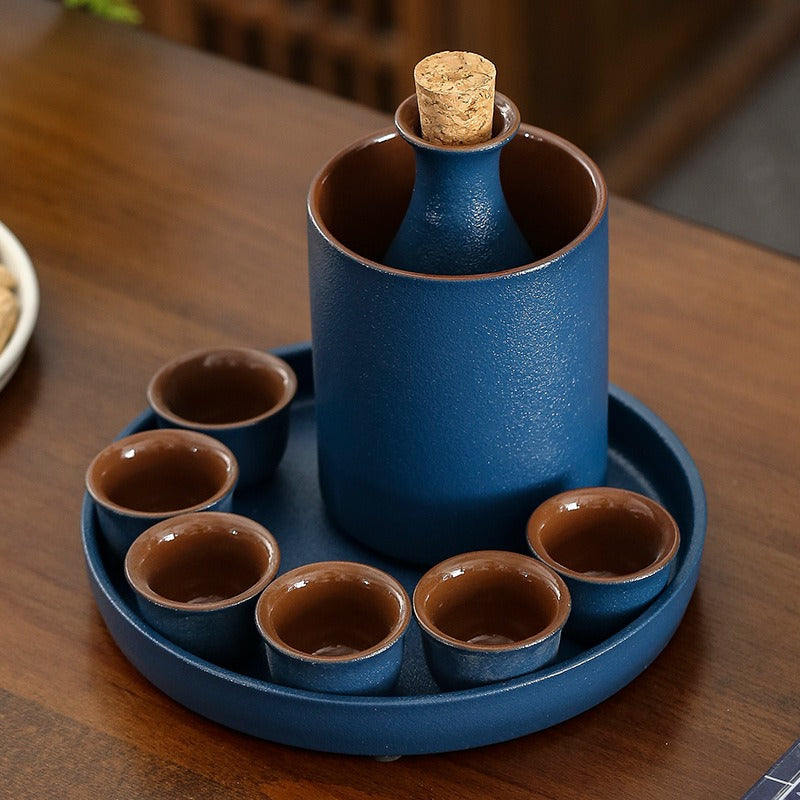 Porcelain Wine Warmer Set with Gift Box