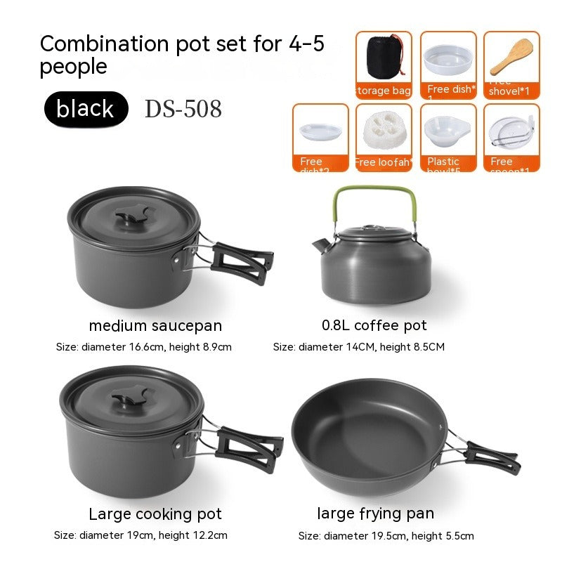 Portable Multi-Person Camping Cookware Set