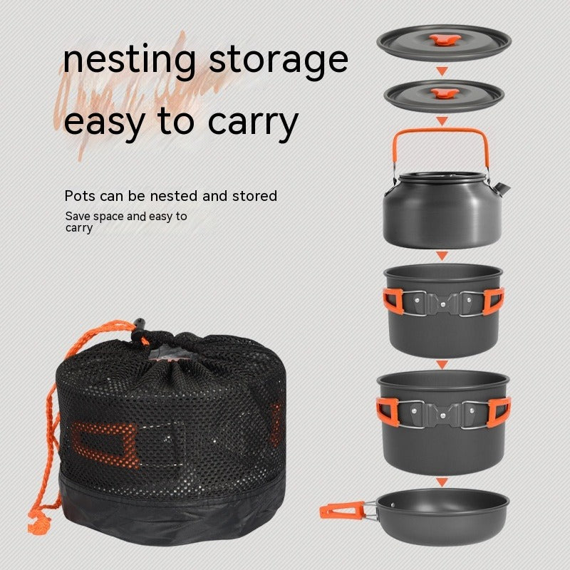 Portable Multi-Person Camping Cookware Set