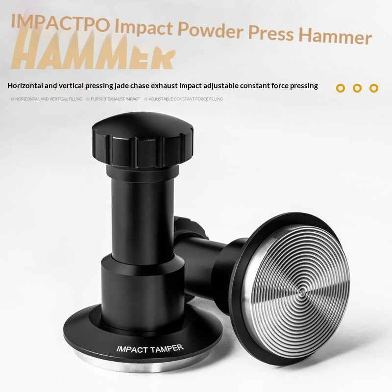 Espresso Machine with Spring-Loaded Knock Box