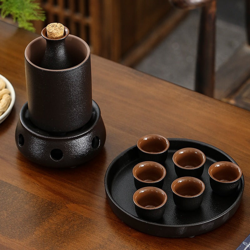 Porcelain Wine Warmer Set with Gift Box