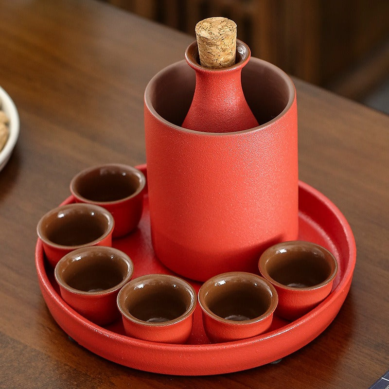 Porcelain Wine Warmer Set with Gift Box