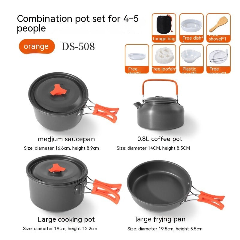 Portable Multi-Person Camping Cookware Set