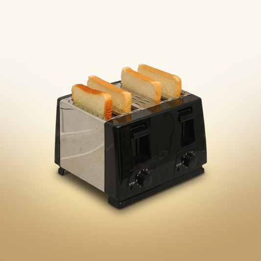 Bread Maker Toaster on warm gold-sand background