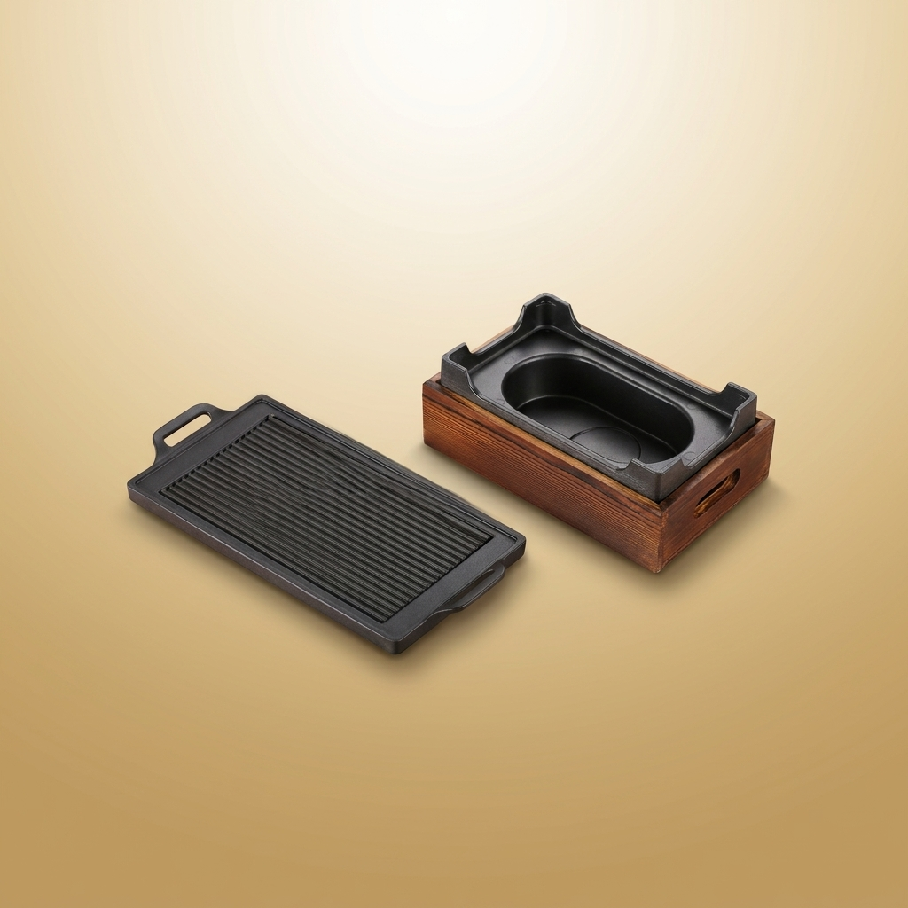 Portable Smoker on warm gold-sand background