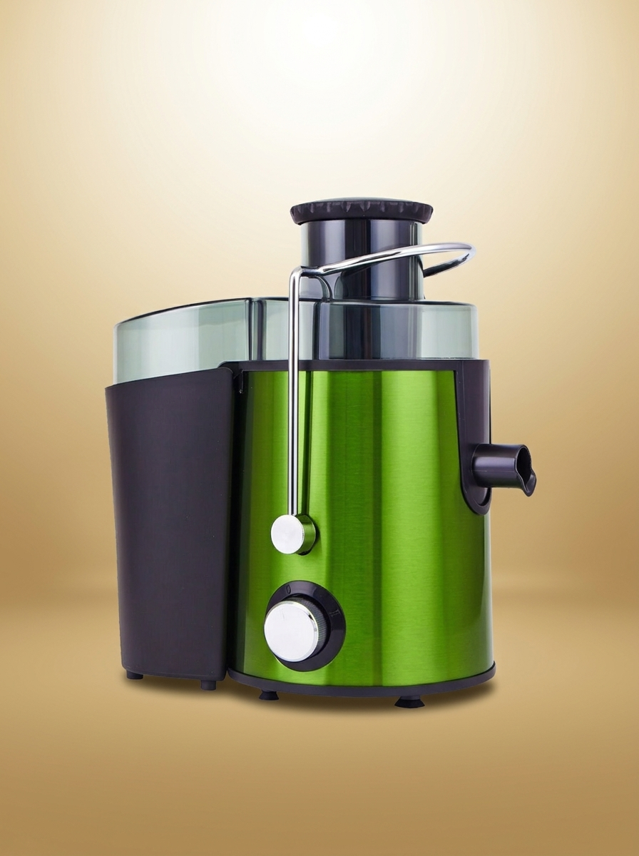 Electric Juicer gold-sand background