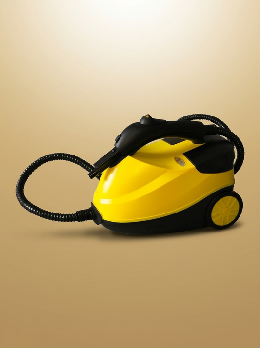 High-Pressure Steam Cleaner gold-sand background