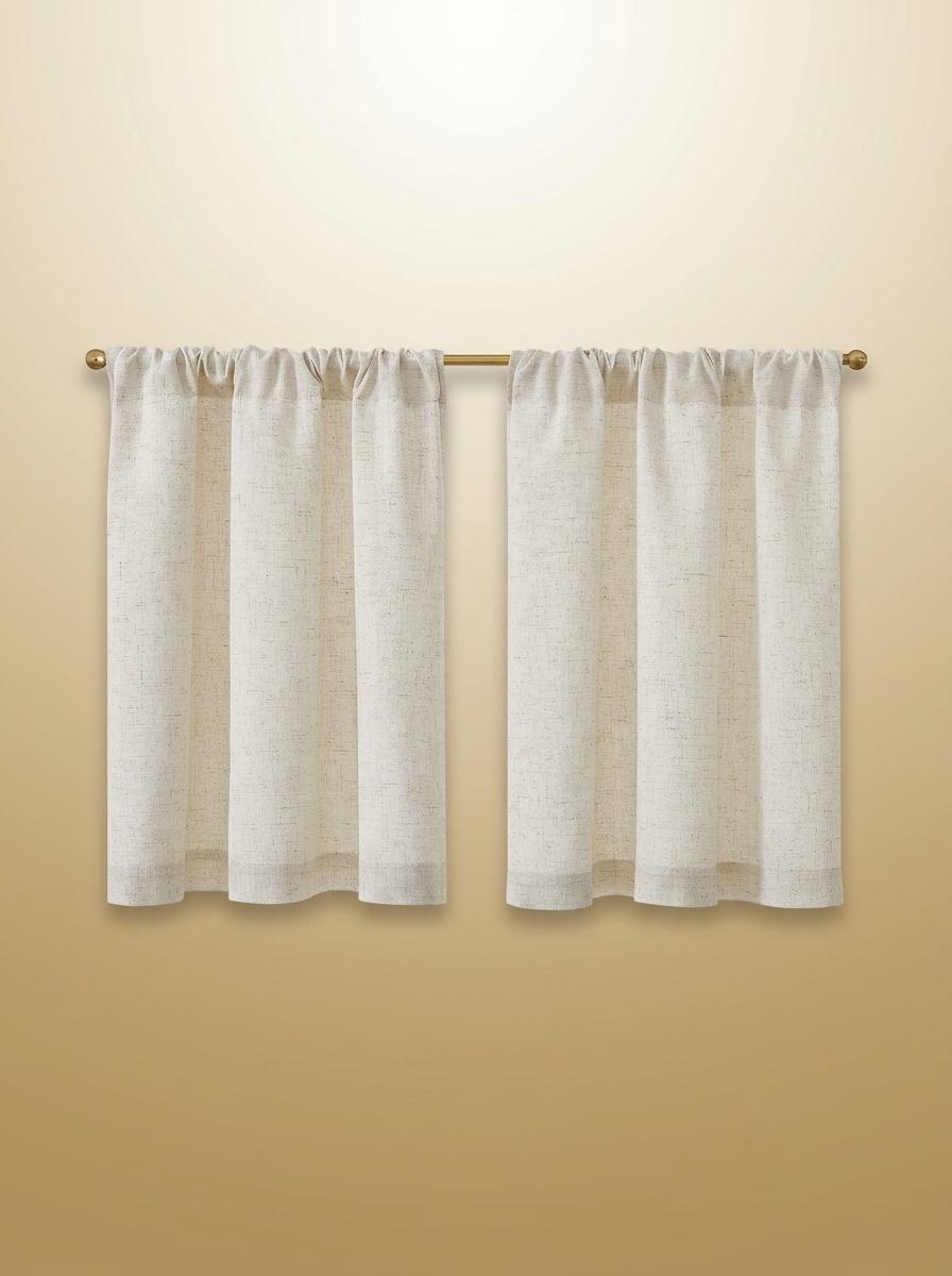 Linen Curtains gold-sand background