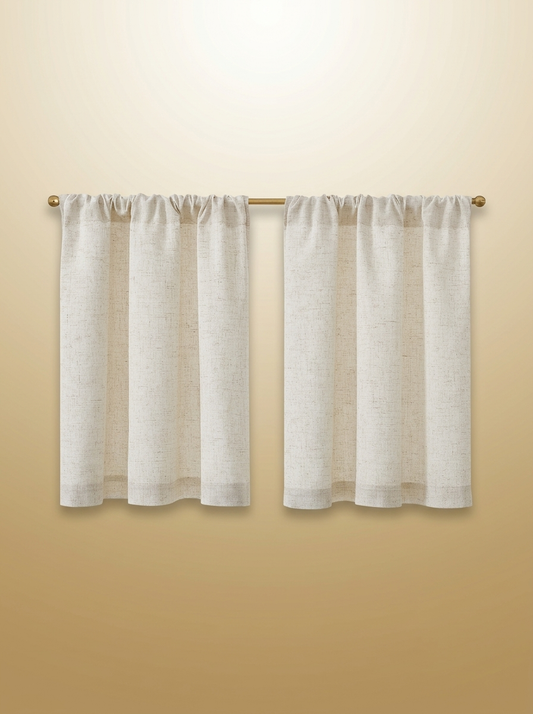 Linen Curtains gold-sand background