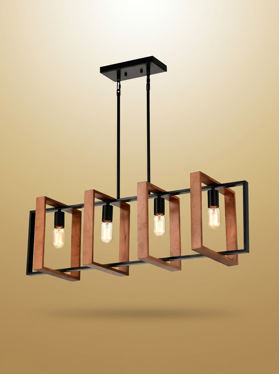 Wood Island Pendant gold-sand background