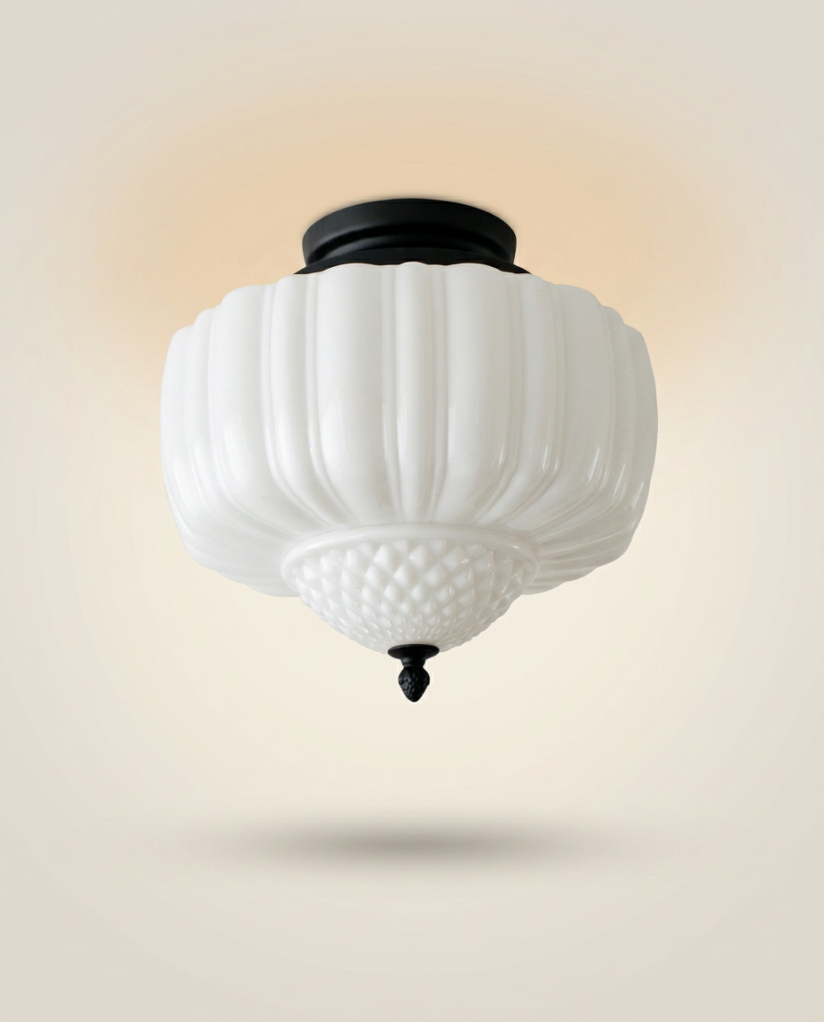 Marlo Glass Pendant Ceiling Light on a warm ivory studio backdrop