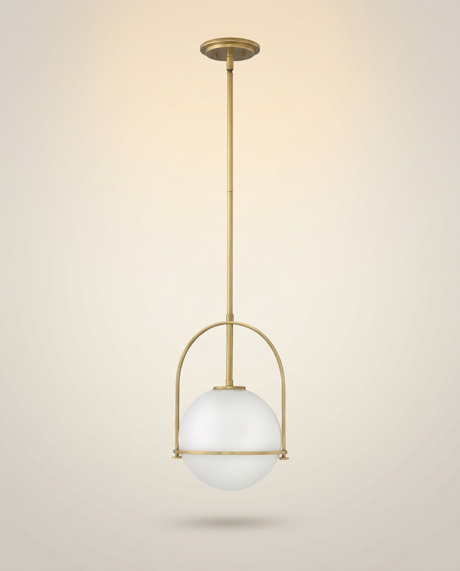 Nordic Glass Globe Mini Chandelier on a warm ivory studio backdrop