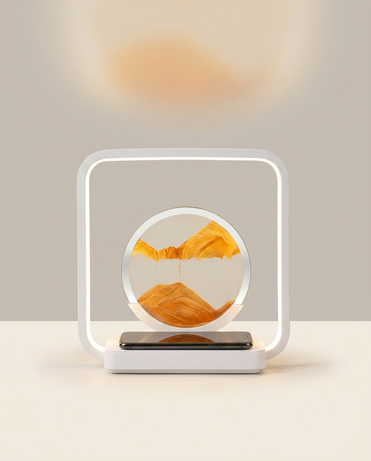Quicksand Art Night Light on a warm ivory studio backdrop