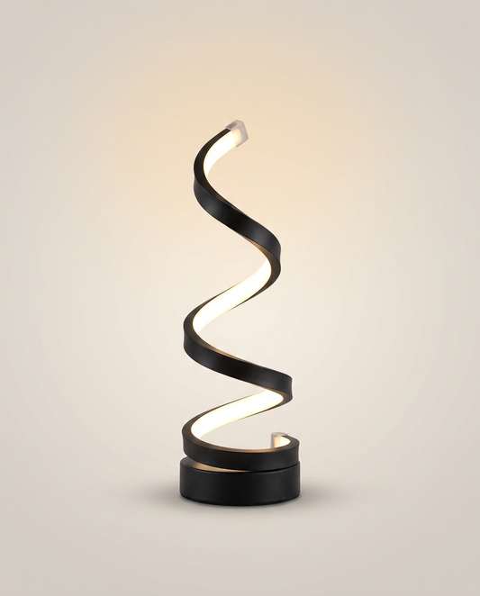 Modern Ring Bedside Table Lamp on a warm ivory studio backdrop