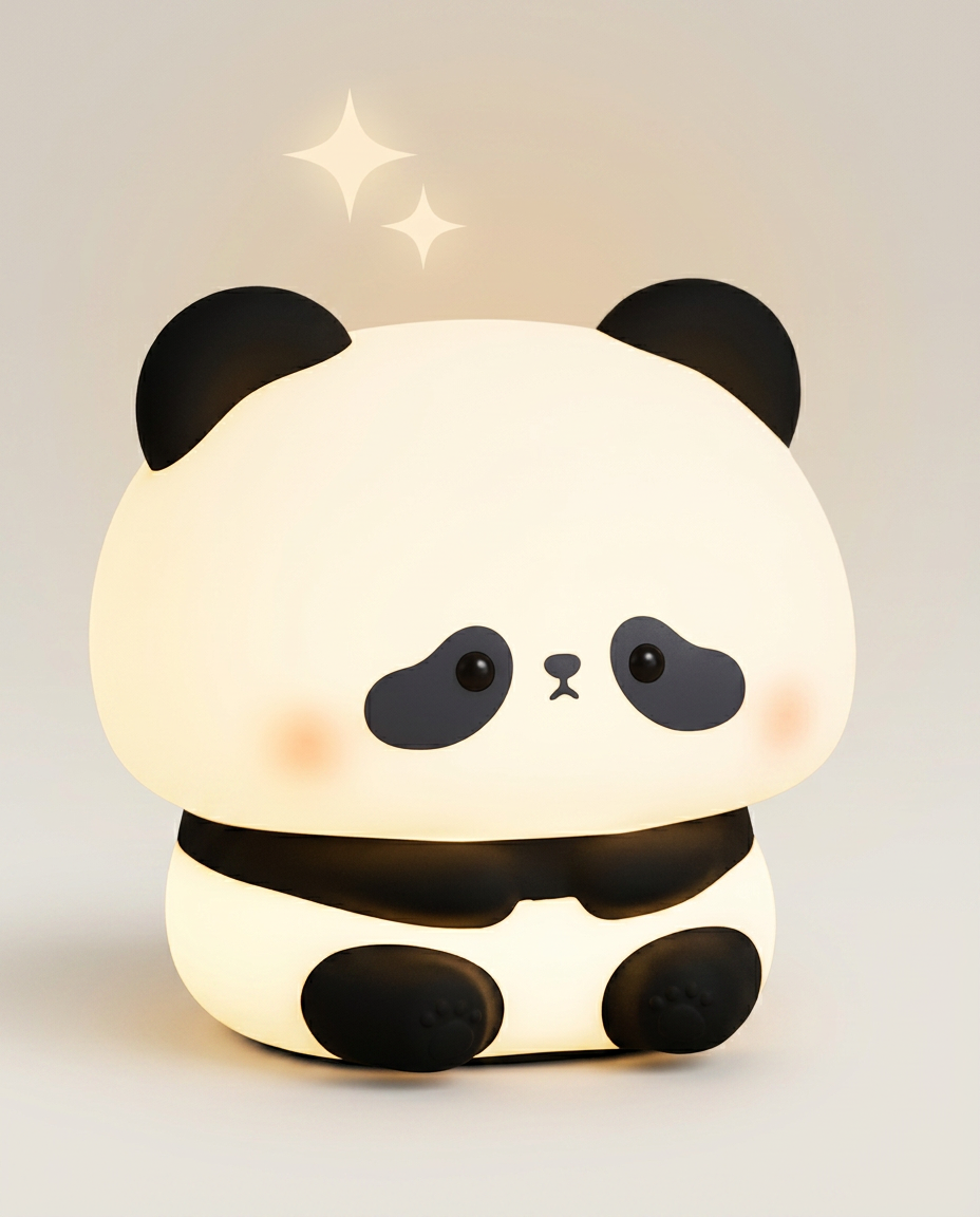 Cute Animal LED Night Light on a warm ivory studio backdrop