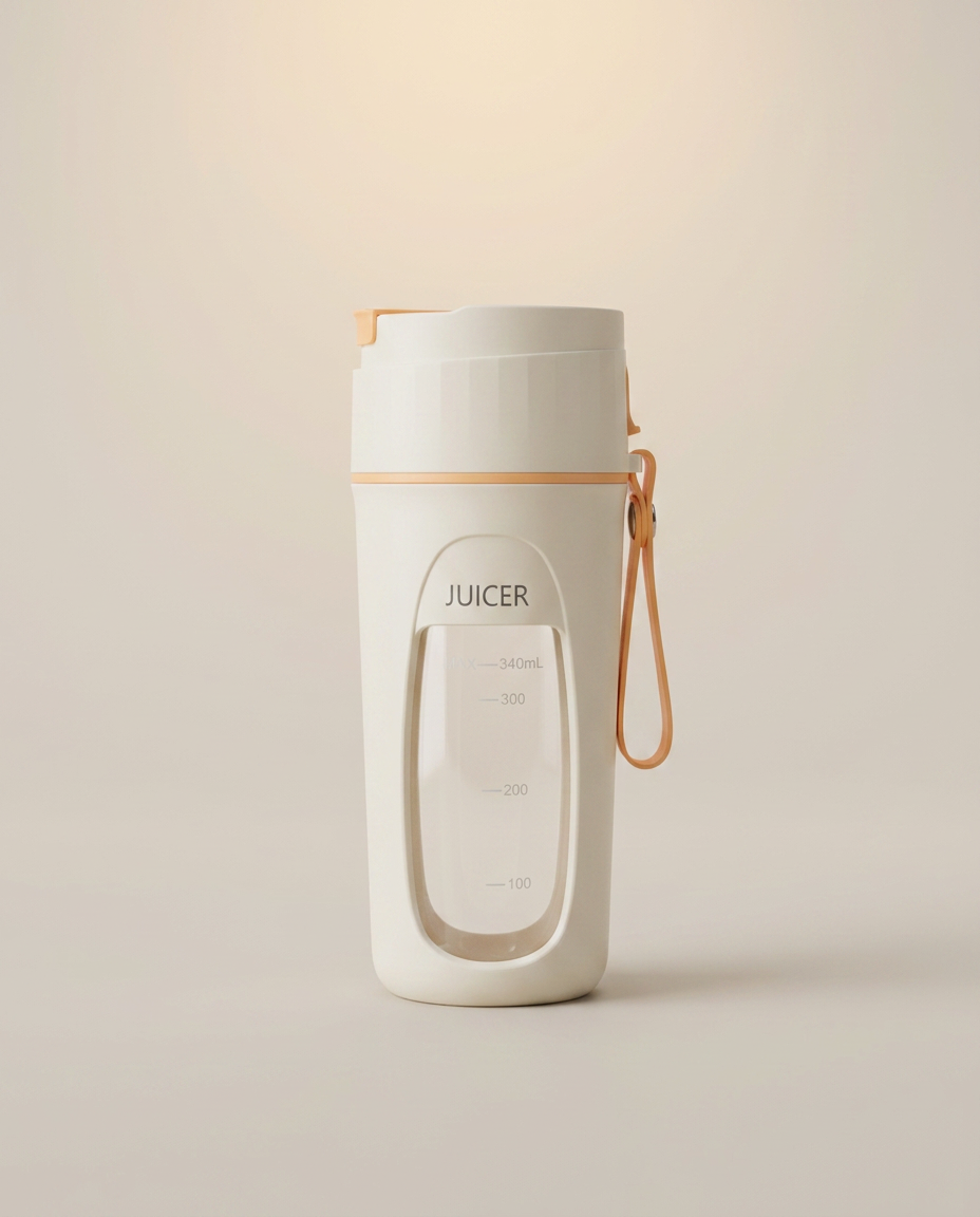 Portable USB Blender Juicer Cup on a warm ivory studio backdrop